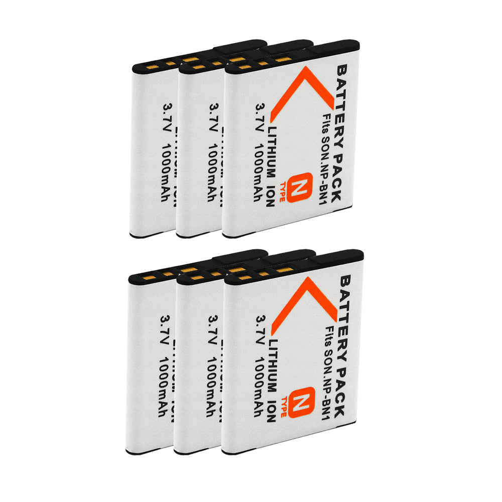 For Sony NP-BN1 Battery Cyber-shot DSC-J10 DSC-QX10 1000mAh Camera Batteries
