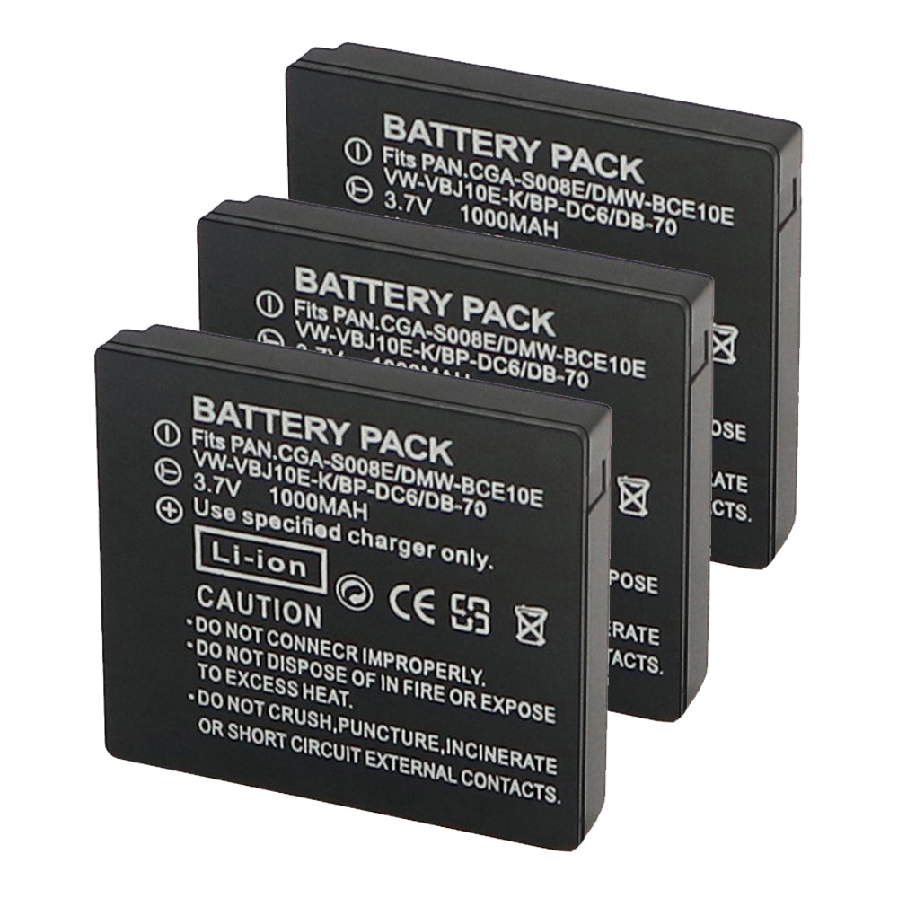 DB-70 Battery Replacement  for Ricoh Caplio R6, R7, R8, R10, CX1, CX2  Cameras