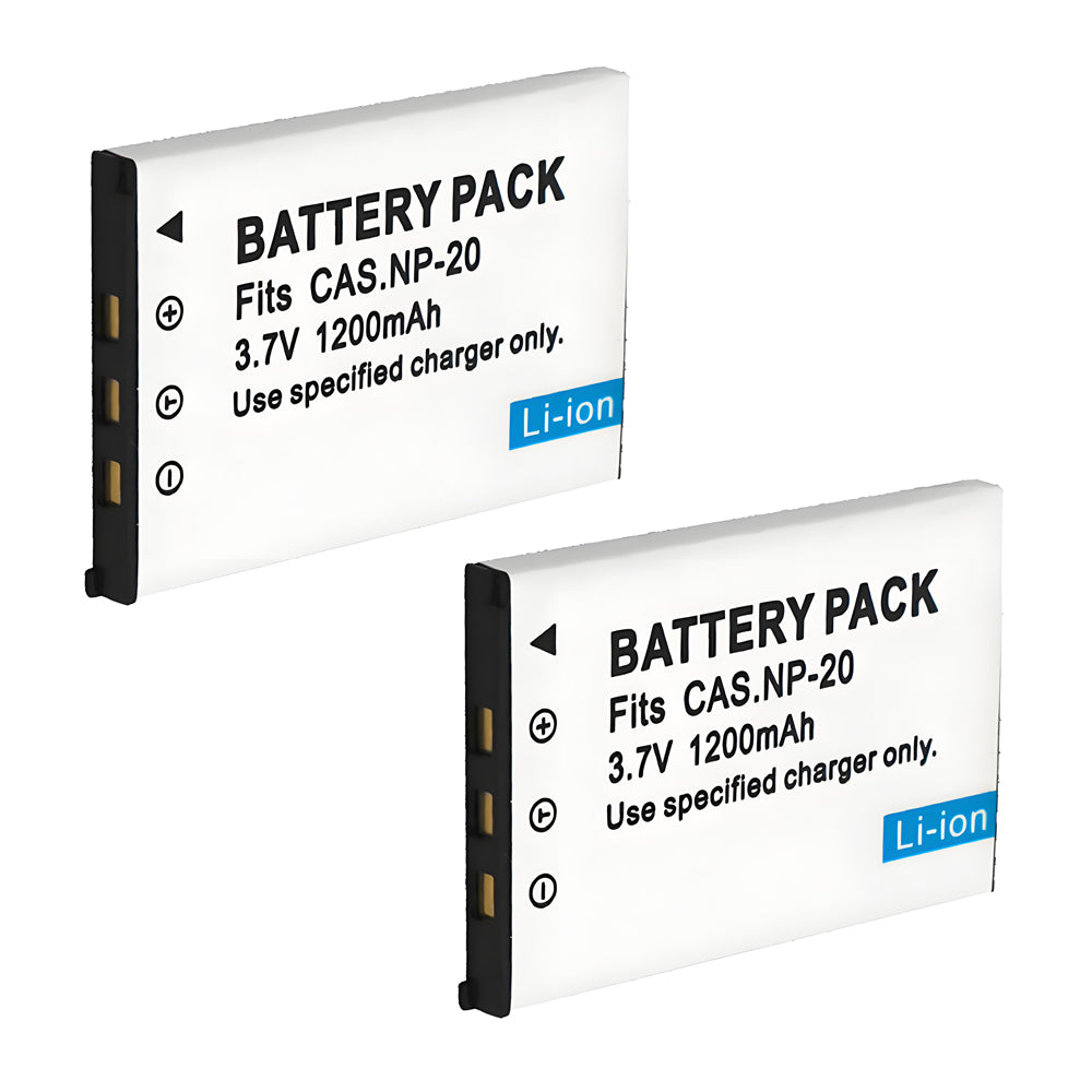 For Casio NP-20 CNP20 Battery Exilim EX-M20 EX-S1 EX-S2 EX-S3 1200mAh Camera Batteries