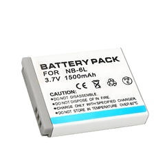 For Canon NB-6LH/NB-6L Battery Powershot S120 SX510 HS SX500 Is SX700 D20 1500mAh Camera Batteries