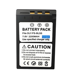 For Olympus BLS-5, BLS-50, PS-BLS5 Battery OM-D E-M10, Pen E-PL2, E-PL5 2200mAh Camera Batteries