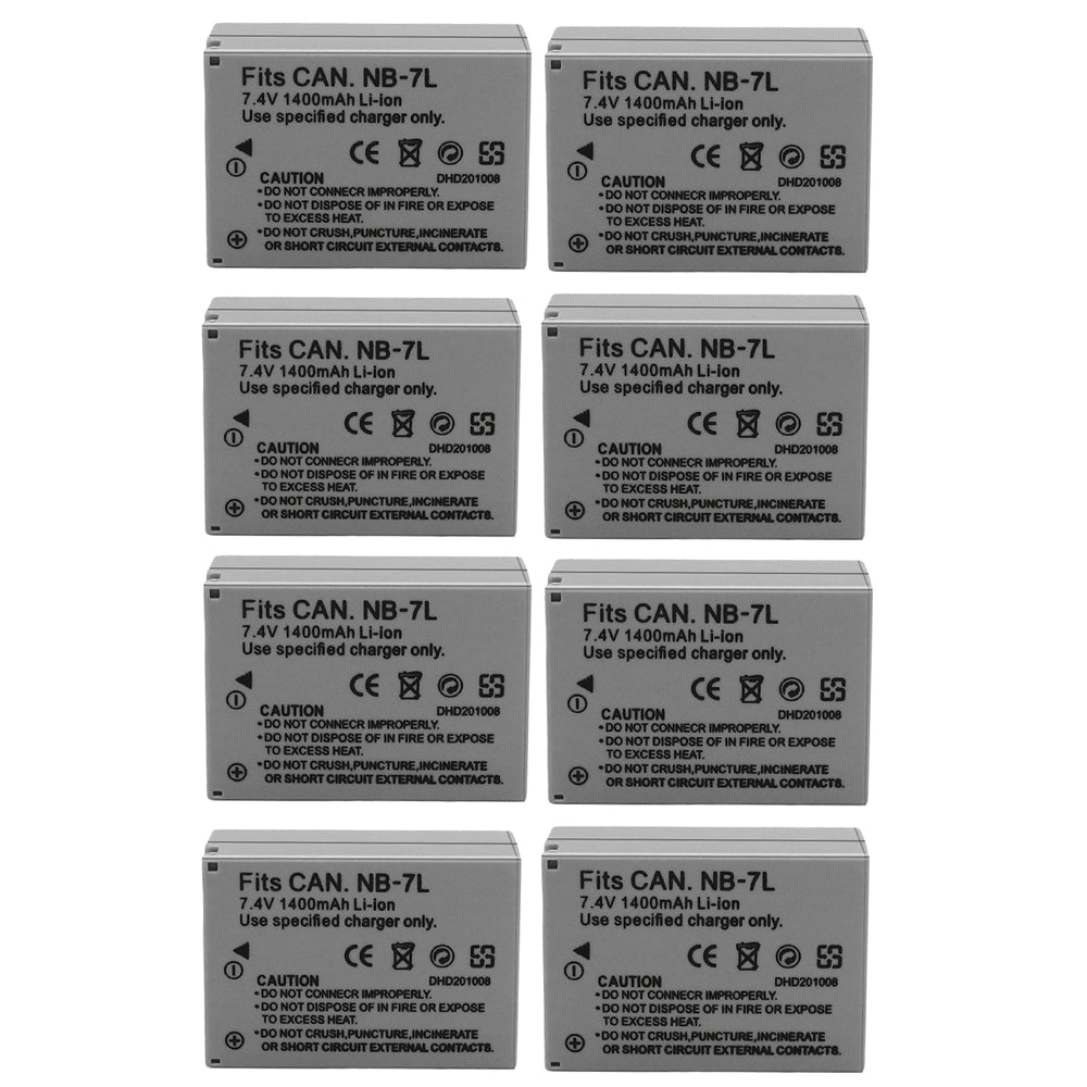 For Canon NB-7L NB7LH Battery CB-2LZE  PowerShot G10 SX30 IS 1400mAh Camera Batteries