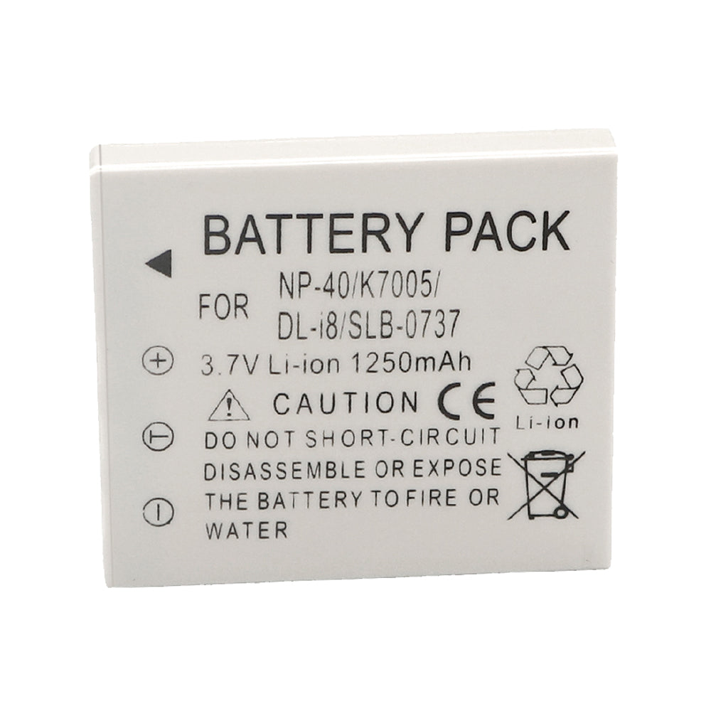 For Samsung SLB-0737 Battery SBC-L5 Charger Digimax I6, Digimax L50, Digimax L60 Camera Batteries