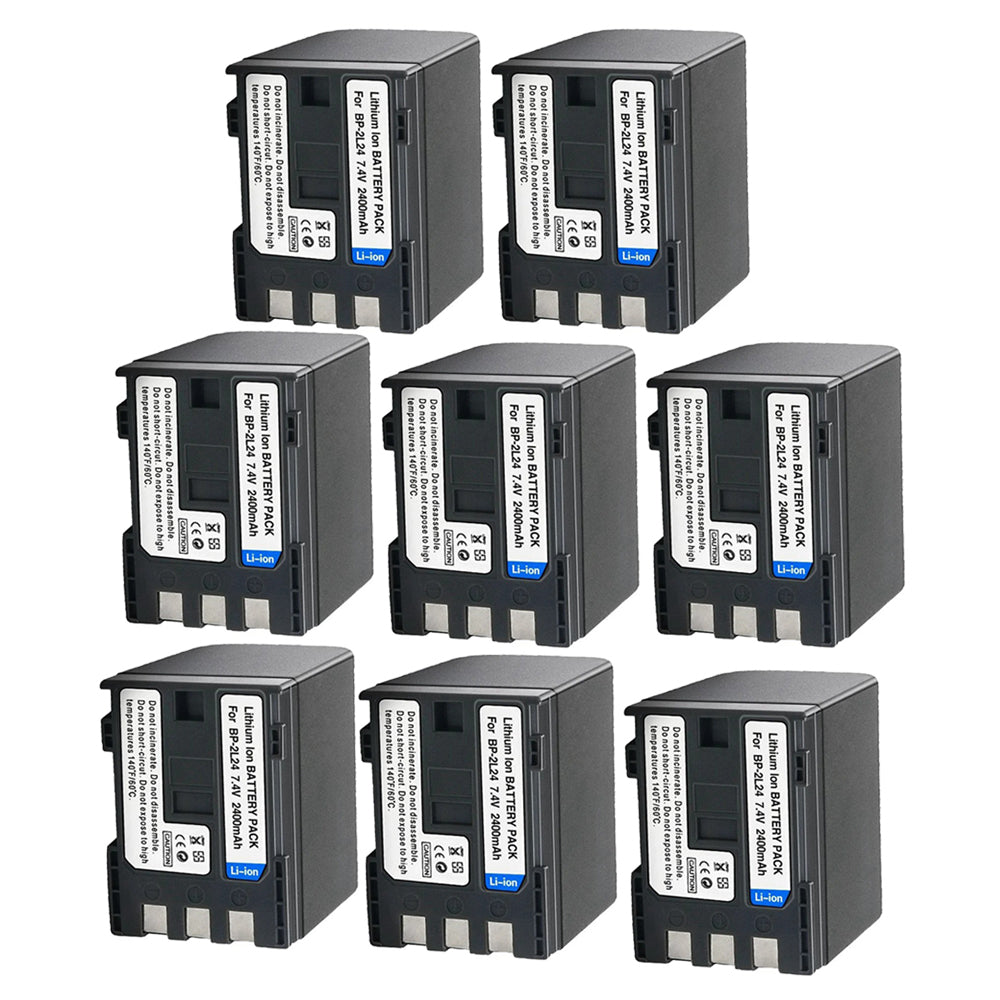 For Canon NB-2L24 BP-2L24 NB-2L24H IVIS DC301 DC310 Elura 40 FV500 Battery 2400mAh Camera Batteries