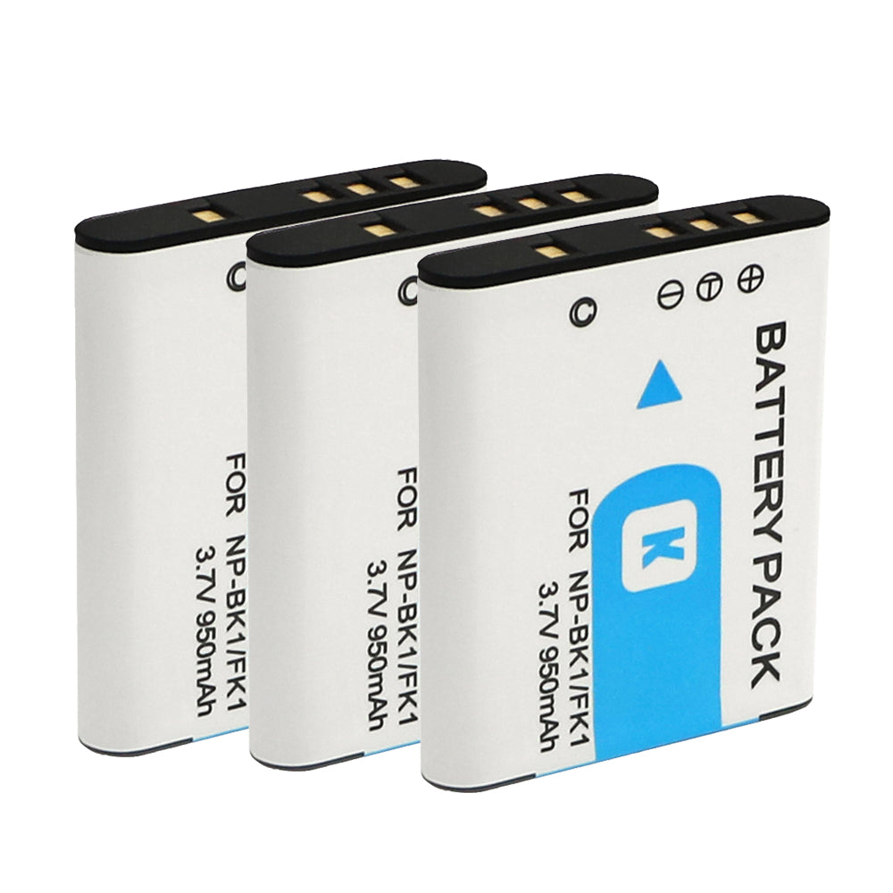 For Sony NP-BK1/NP-FK1 Battery Bloggie MHS-CM5 Cyber-shot DSC-S750 950mAh Camera Batteries