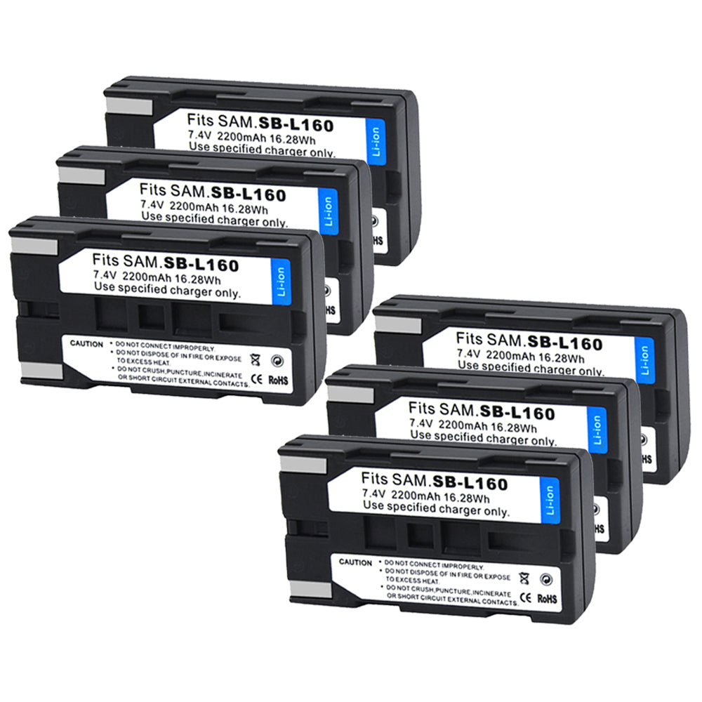 For Samsung SB-L160 Battery SC-L520, SC-L530, SC-L550 SC-L600 2200mAh Camera Batteries
