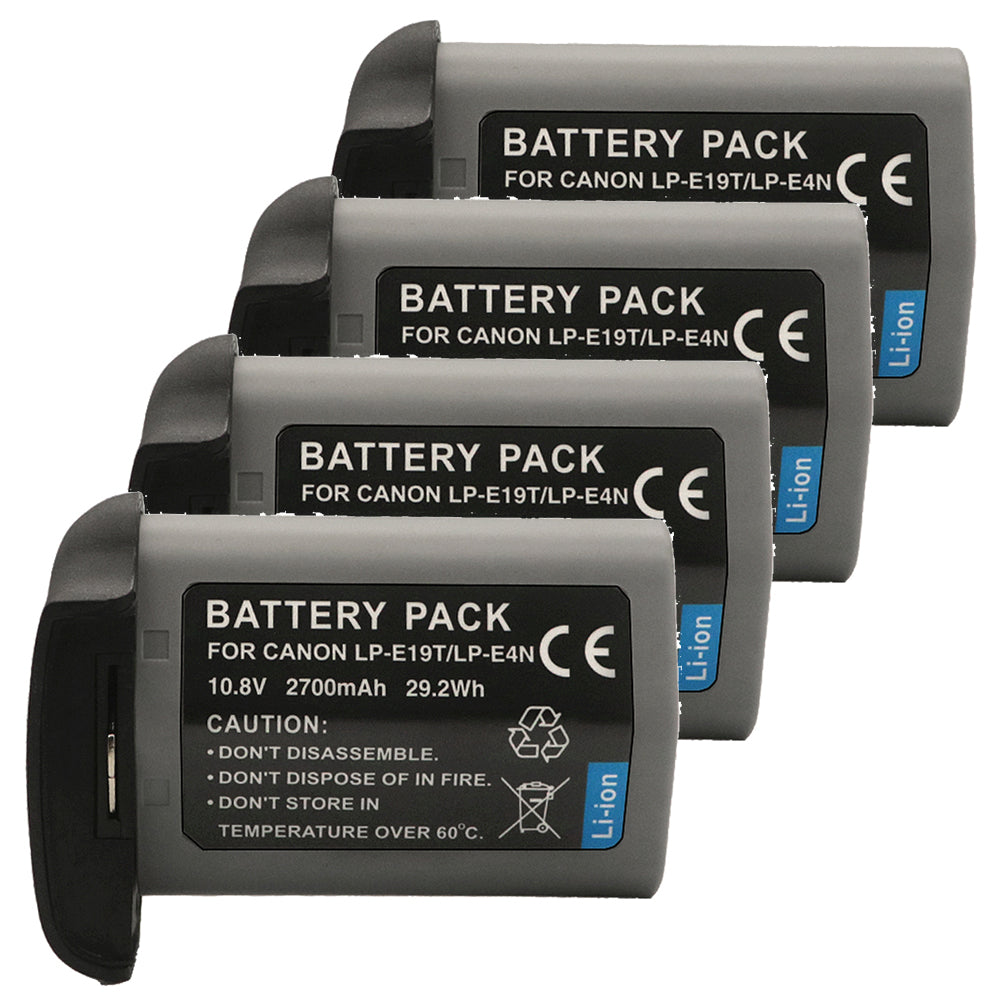 For Canon LP-E19 LPE19 LP-E4 Battery EOS 1D C EOS 1D X Mark II 2700mAh Camera Batteries