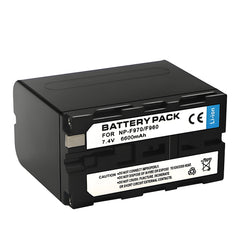 NP-F970 Battery 6600mAh for Sony NP-F970 F960 F950 F930 F550 F570 F750 Camera Batteries