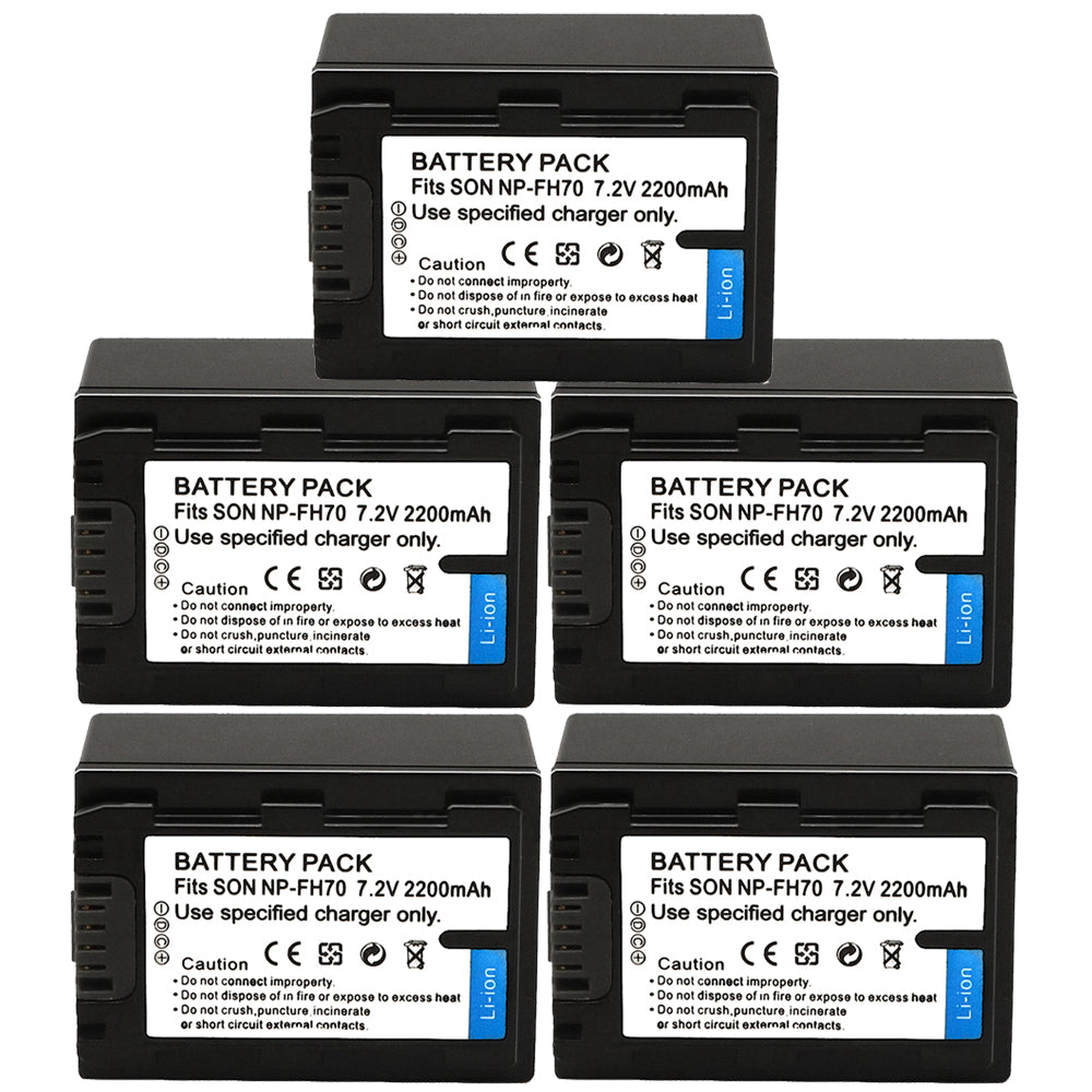 For Sony NP-FH70 H Series Battery DCR-DVD650 SR42 SR45 DCR-HC20 DCR-HC21 DCR-HC22 2200mAh Camera Batteries