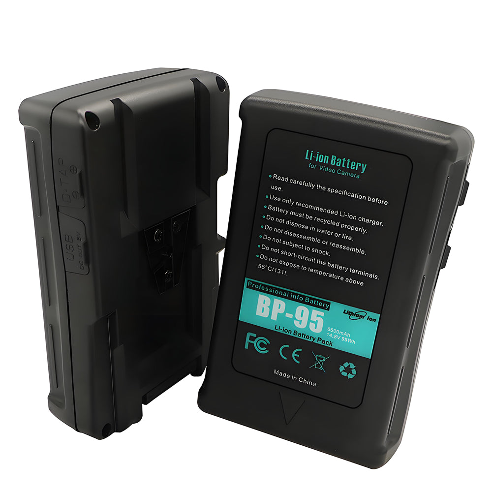 For Sony BP-95W BP-150W Battery DSR-250P, DSR-600P, DSR-650P, HDW-800P 6600mAh Camera Batteries