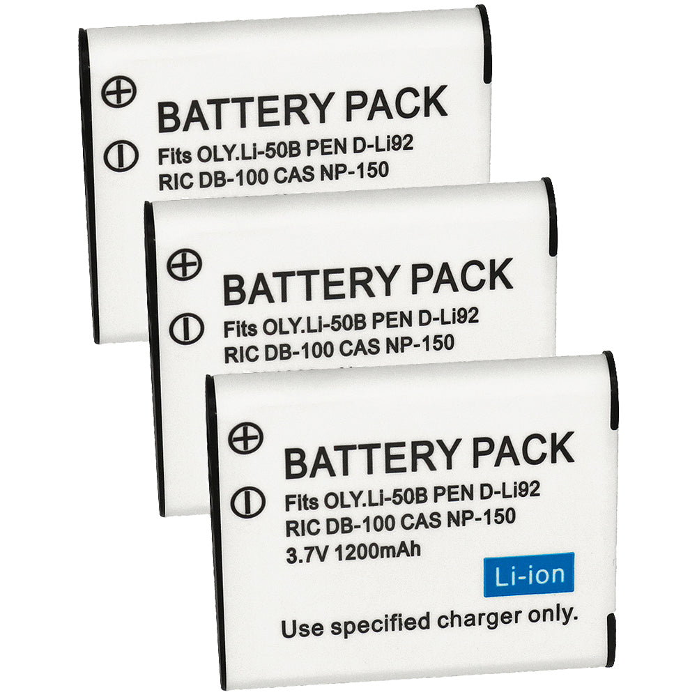 For Casio NP-150 NP-10 Battery Digital Camera 1200mAh Ultra High Capacity Replacement Batteries