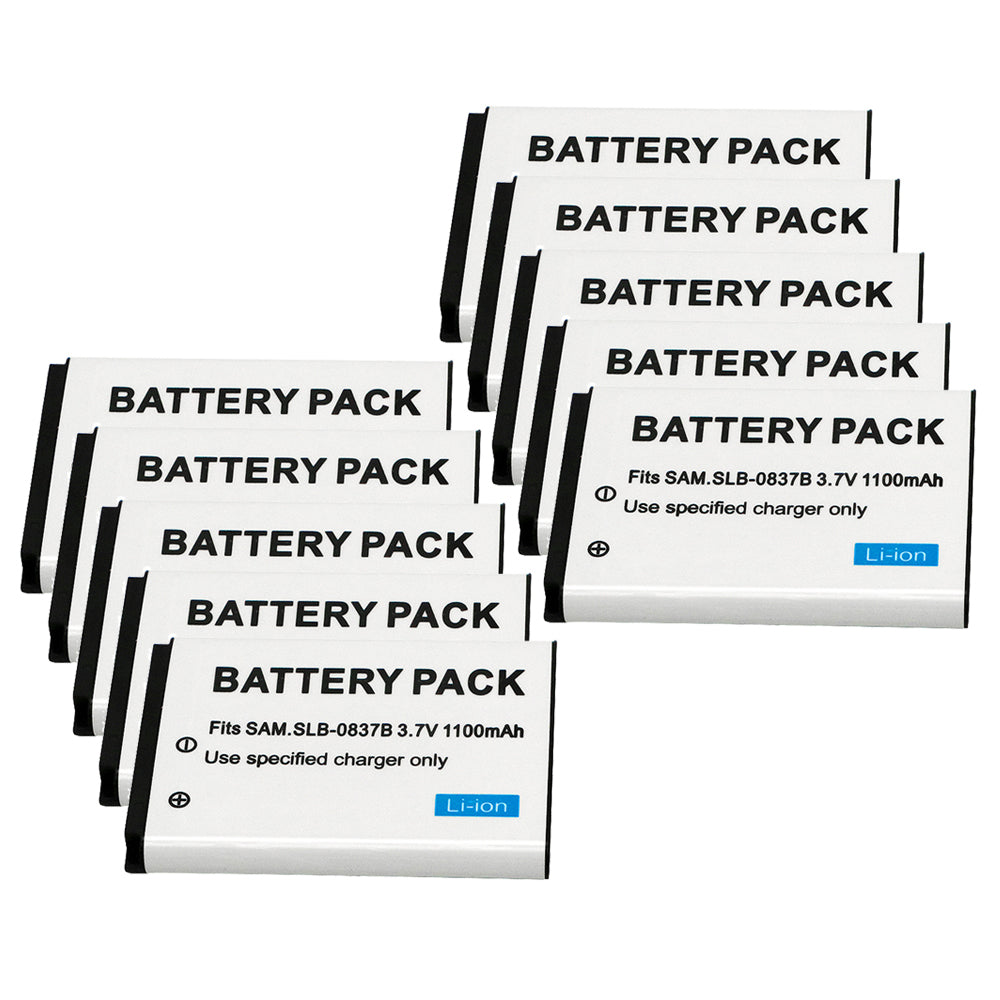 For Samsung SLB-0837B Battery Digimax SL201,L70,L70B, L83T, L85T,L201,L301 1100 MAh Camera Batteries