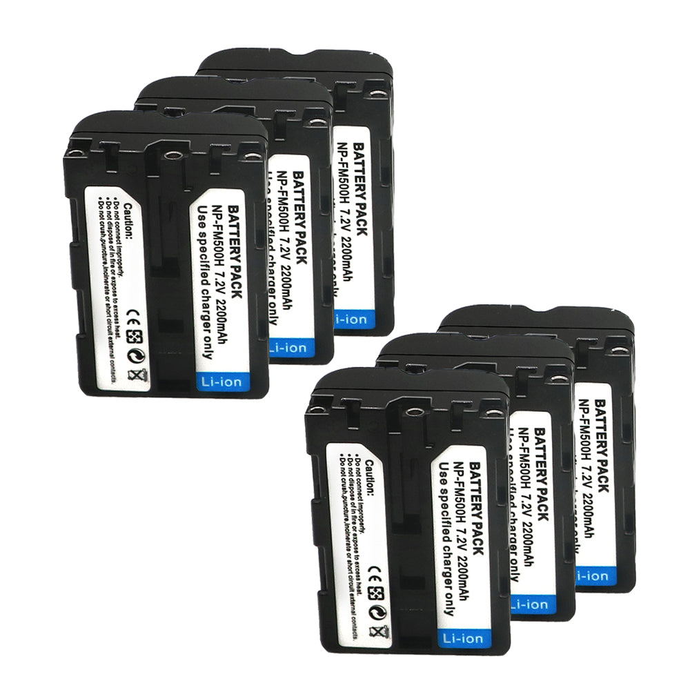 Battery  for Sony NP-FM500H DSLR-A100 A200 A350 A450 A500 2200mAh Camera Batteries
