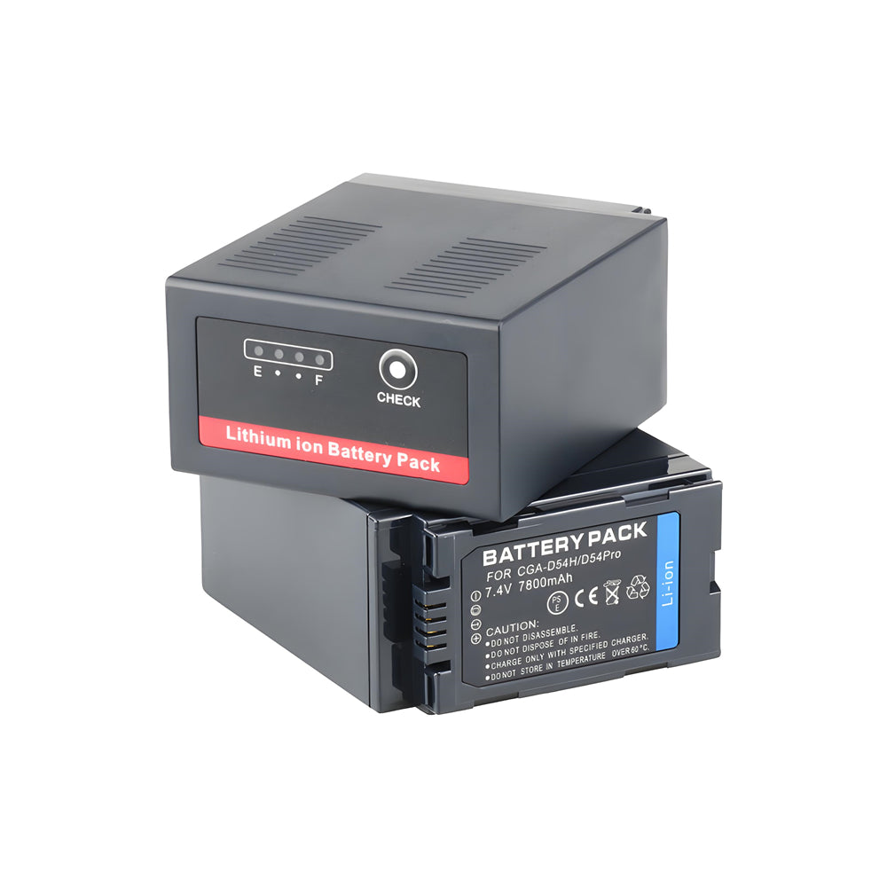 For Panasonic CGA-D54SH Battery D54D MDH2GK AC90MC DVC180B Lithium 7800mAh Camera Batteries