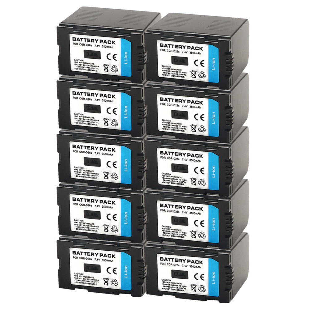 For Panasonic GGR-D28S/D320 Battery D08S CGR-D14 CGR-D28 D28S, CGR-D120 CGR-D210 CGR-D220 CGR-D320 & Panasonic AG Series 3500mAh Camera Batteries