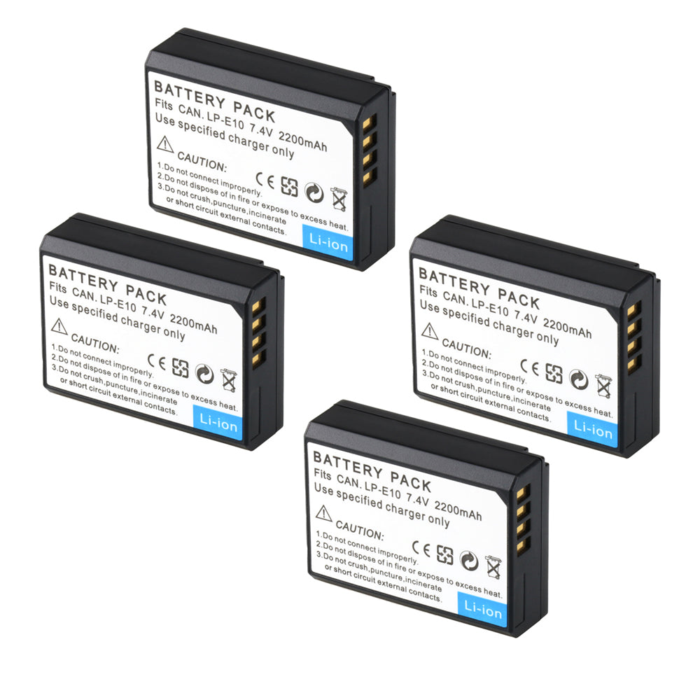 LP-E10 Battery for Canon EOS Rebel T7 T6 T5 T3 T100 2200mAh Cameras Batteries