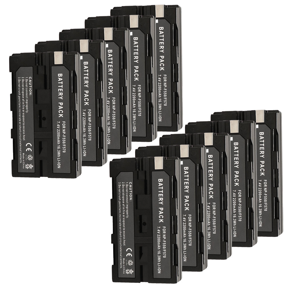 for Sony NP-F970 F750 F550 NP-F550 2200mAh Battery Camera Batteries