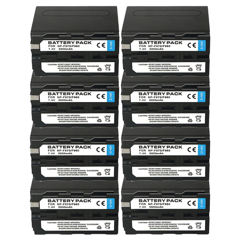 NP-F970 Battery 6600mAh for Sony NP-F970 F960 F950 F930 F550 F570 F750 Camera Batteries