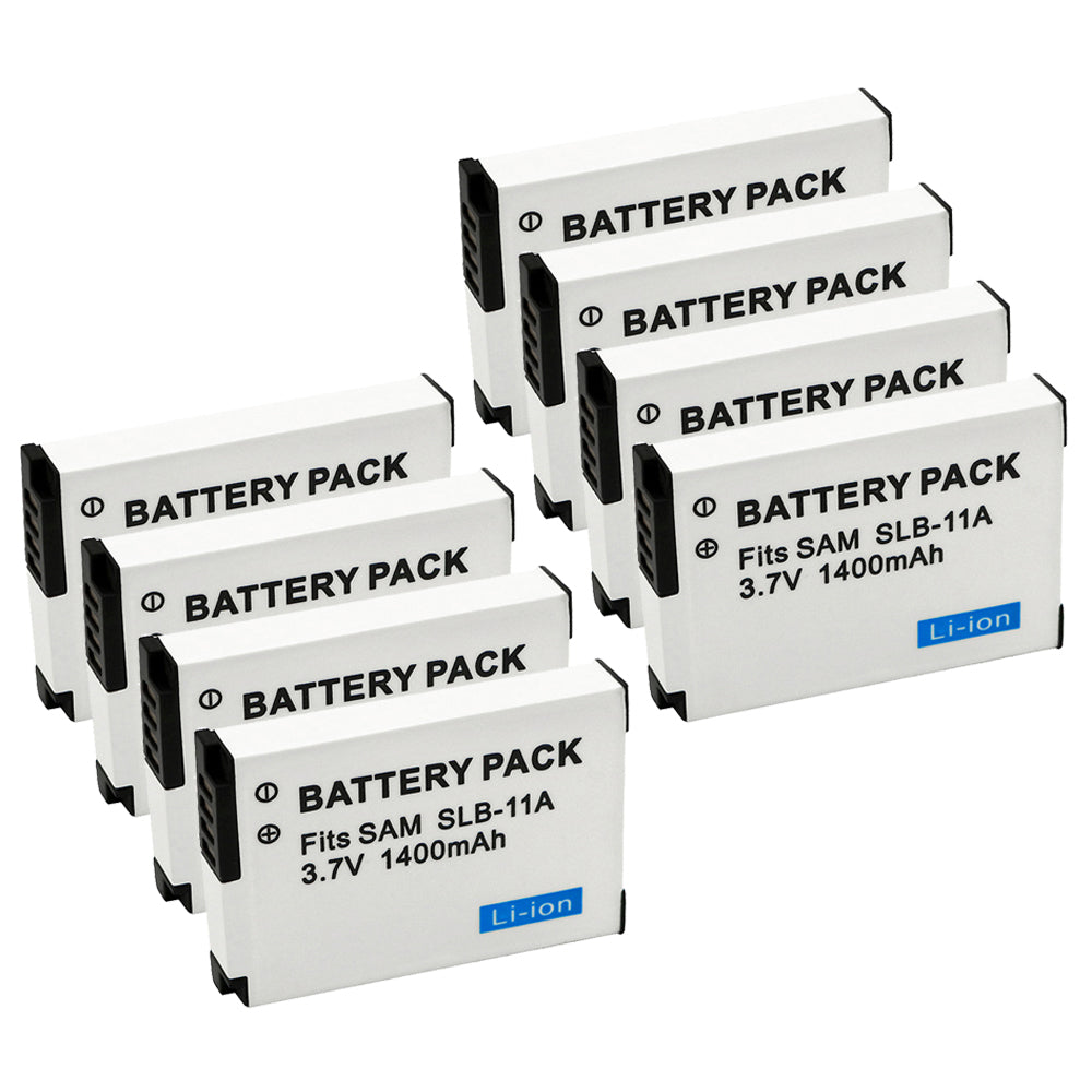 For Samsung SLB-11A SLB11A 11A WB600 WB650 WB700 WB1000 WB2000 CL65 CL80 EX1 1400mAh Camera Batteries