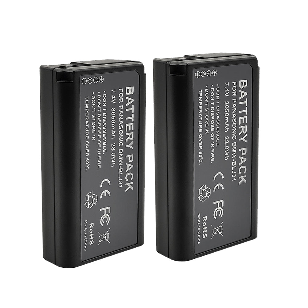 For Panasonic DMW-BLJ31 Battery Lumix DC-S1, DC-S1H, S1R, DMW-BGS1R 3050mAh Digital Camera Batteries