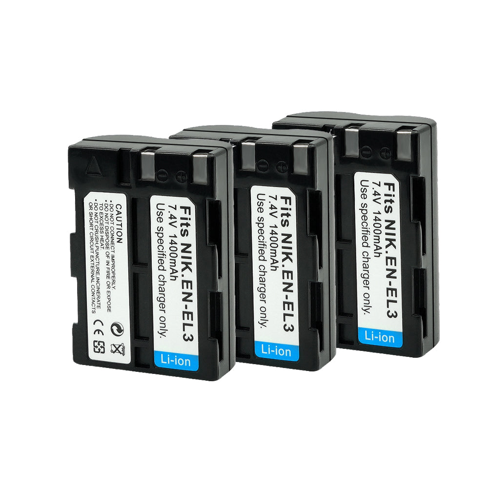 For Nikon EN-EL3 EL3A Battery Nikon D50 D70 D70s D100 1400mAh Camera Batteries