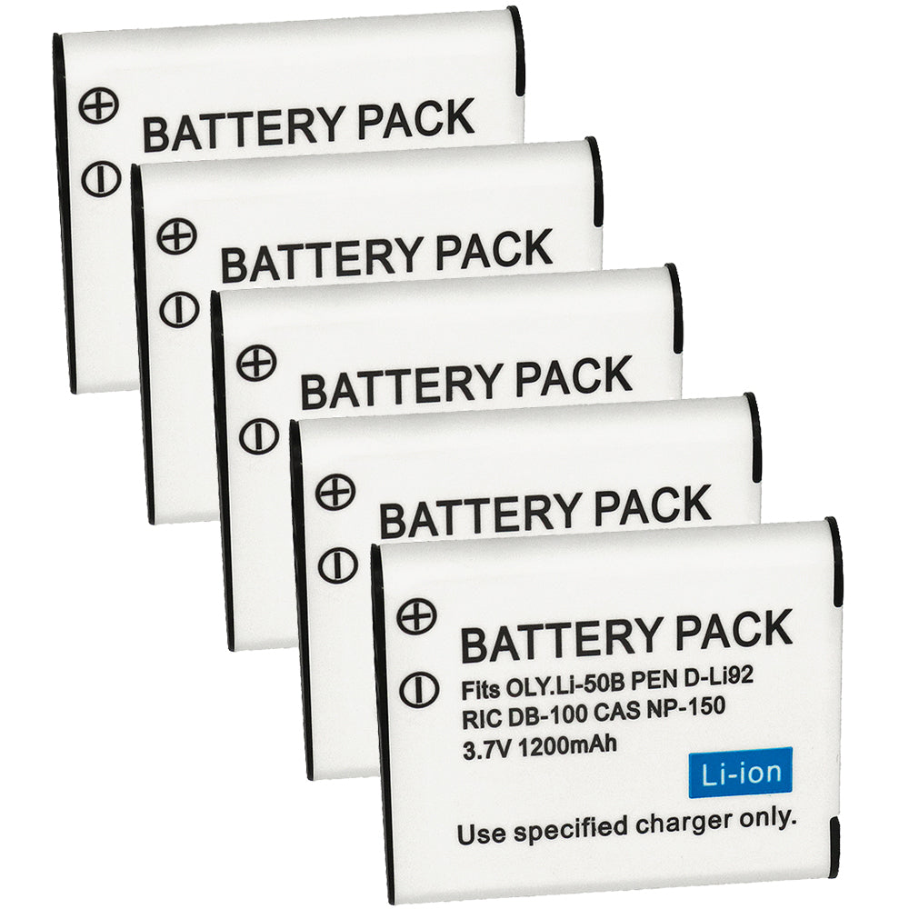 For Casio NP-150 NP-10 Battery Digital Camera 1200mAh Ultra High Capacity Replacement Batteries