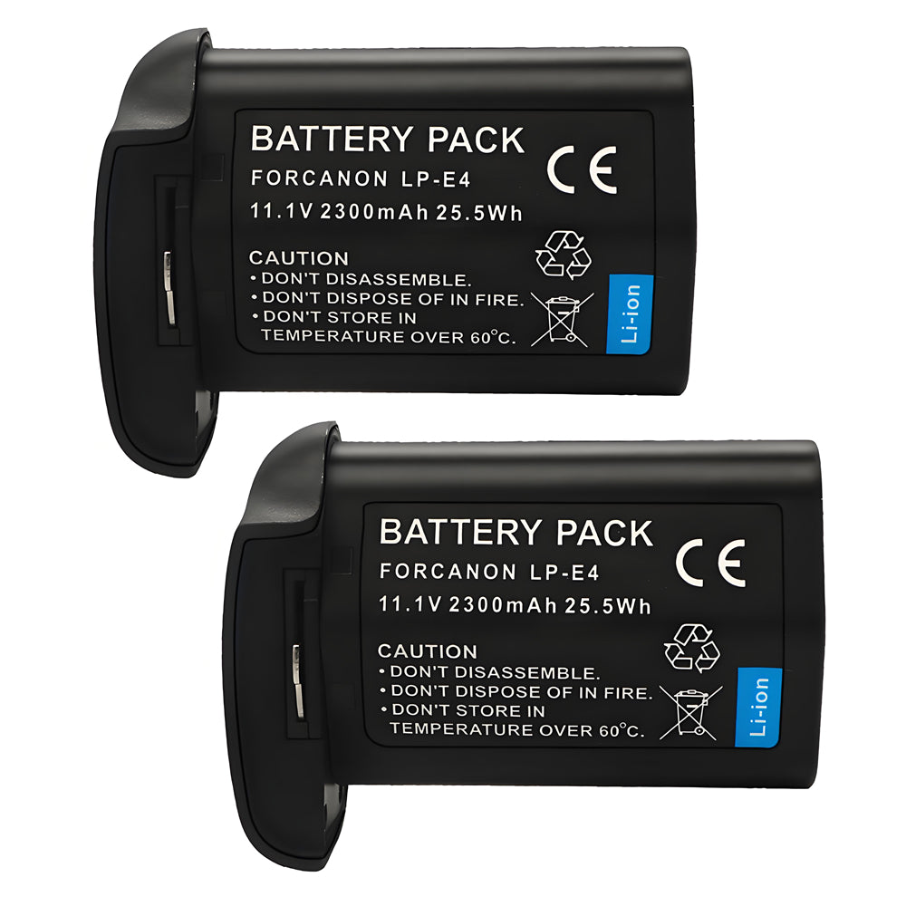 For Canon LP-E4 US 5751B002 Battery EOS 1D C, 1D X Mark II 2300mAh Camera Batteries