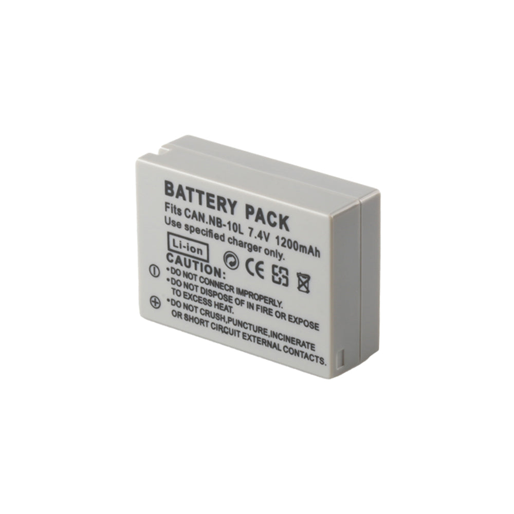 Canon NB-10L Rechargeable Lithium-Ion Battery + Charger for SX40 HS Digital Camera XTNB10L 1550mAh Lithium Ion Replacement Battery for Canon NB-10L