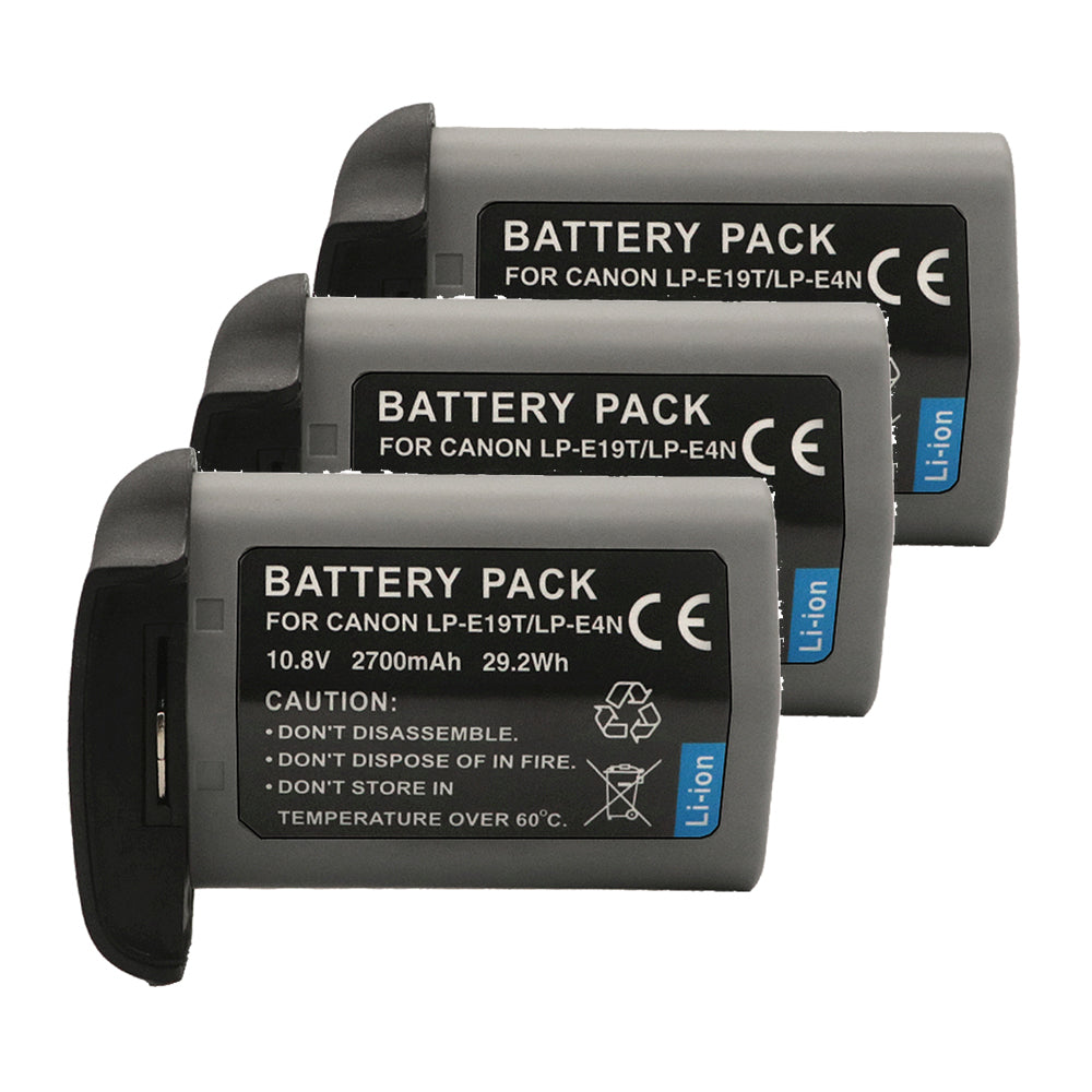 For Canon LP-E19 LPE19 LP-E4 Battery EOS 1D C EOS 1D X Mark II 2700mAh Camera Batteries