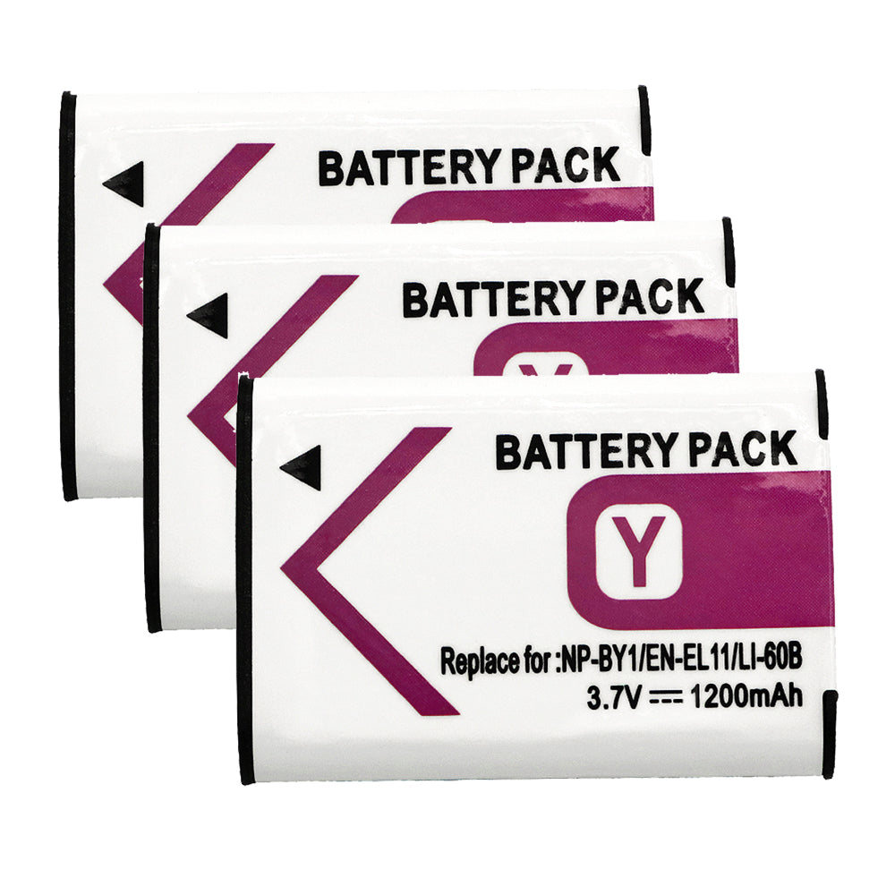 For Sony NP-BY1 Olympus LI-60B Battery Mini HDR-AZ1 1200mAh Camera Batteries