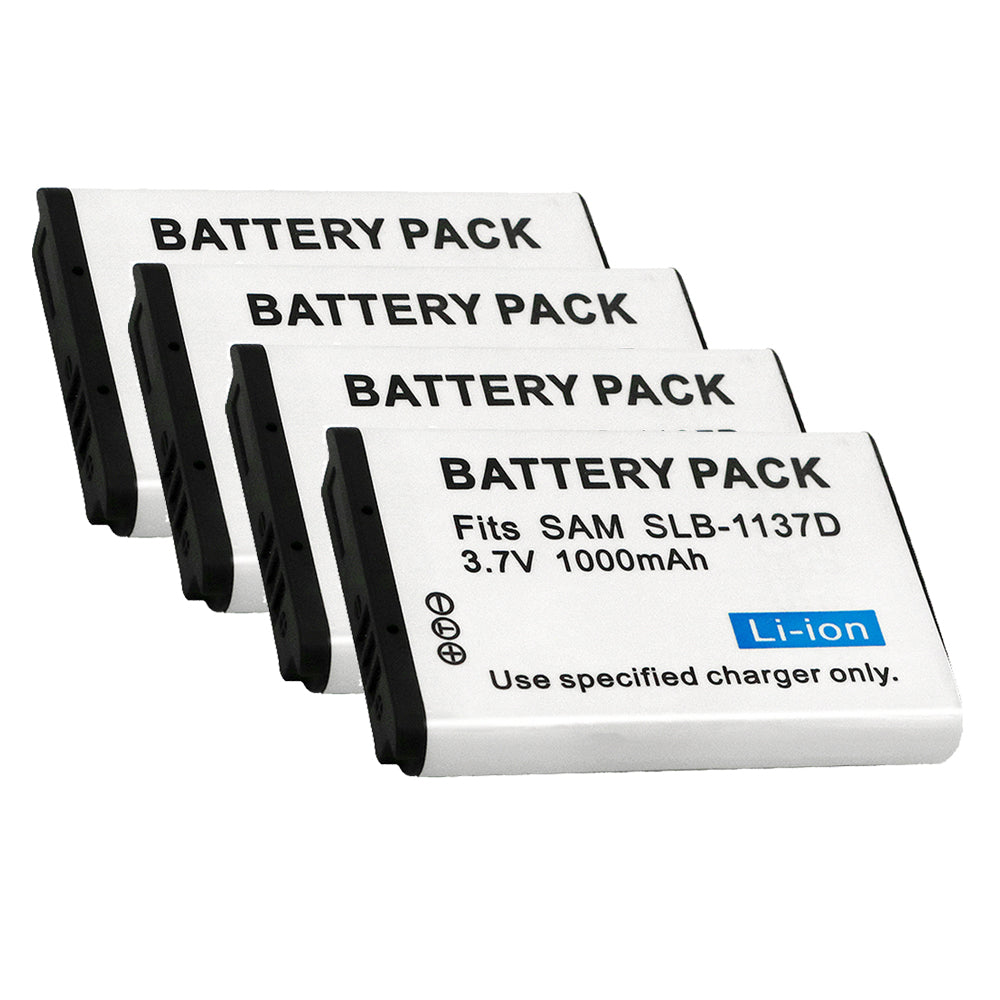 For Samsung SLB-1137D Battery I80, I85, I100, NV11, NV24HD, NV30, NV40, NV100HD 1000mAh Camera Batteries