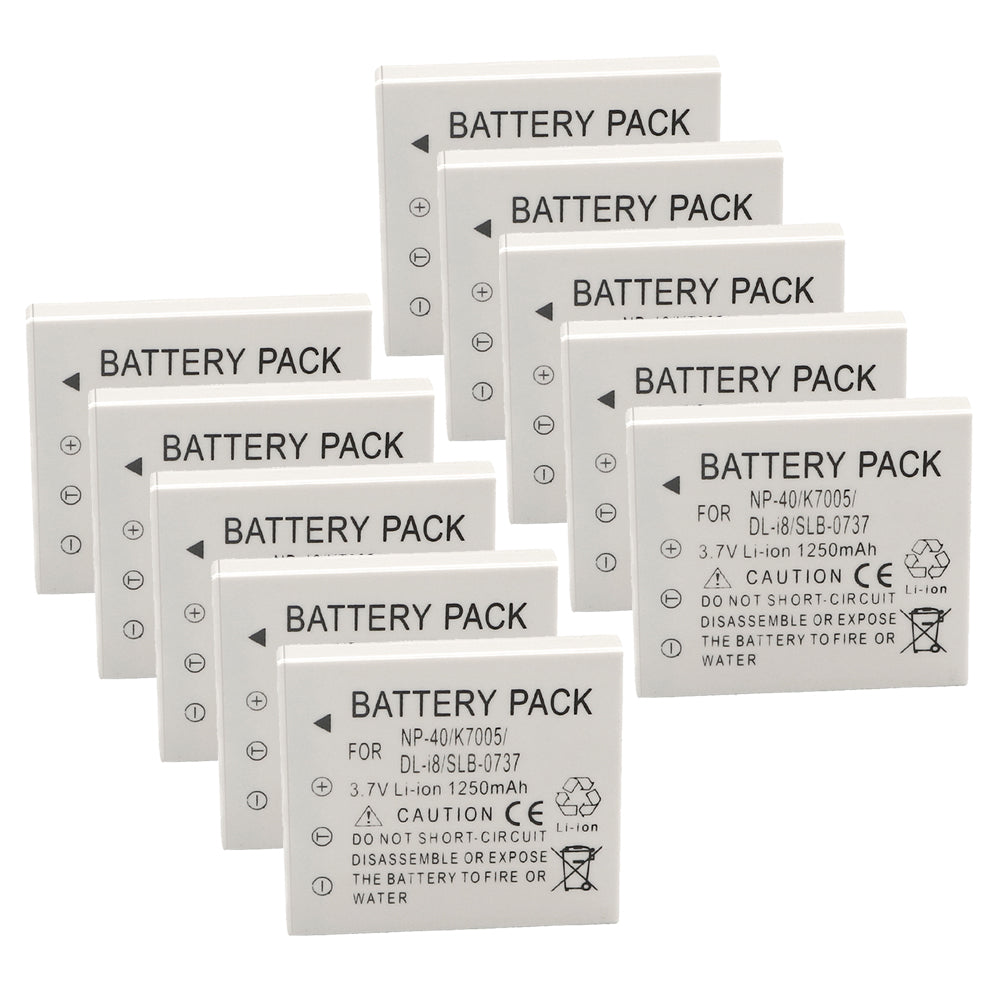 For Samsung SLB-0737 Battery SBC-L5 Charger Digimax I6, Digimax L50, Digimax L60 Camera Batteries