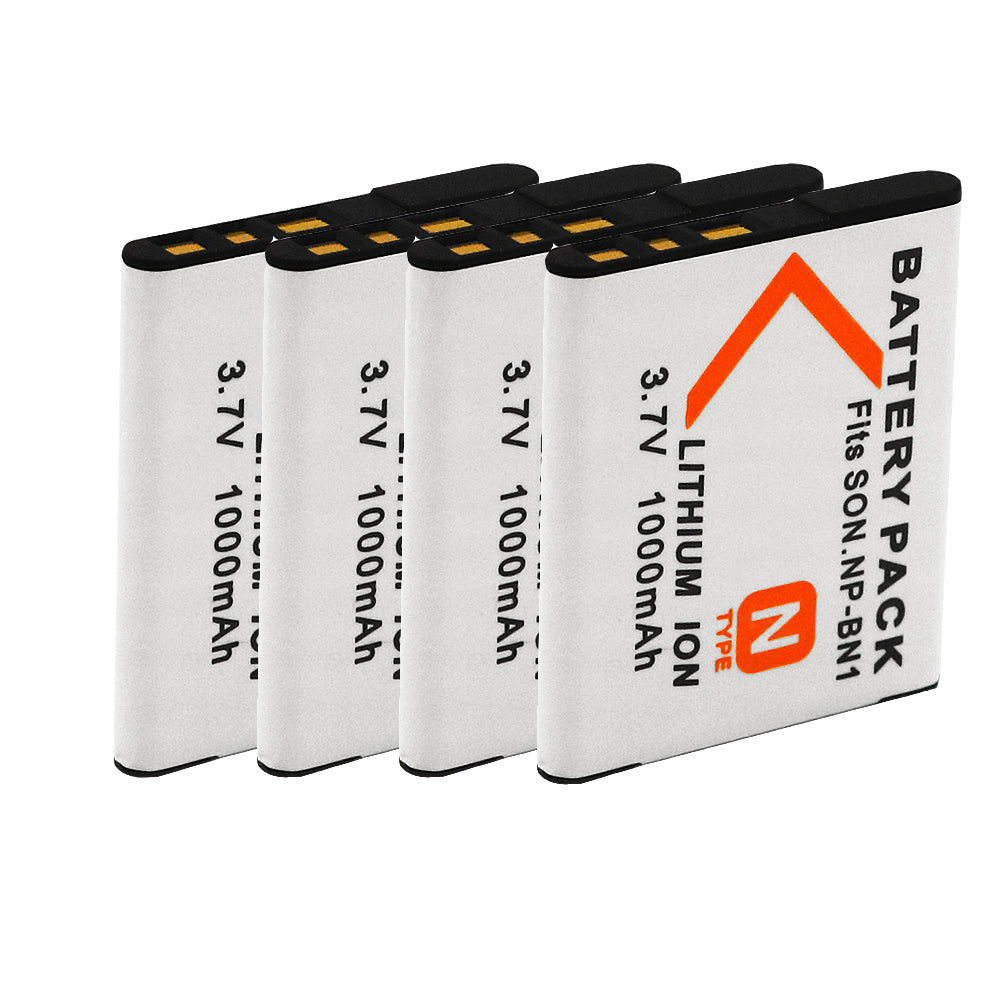 For Sony NP-BN1 Battery Cyber-shot DSC-J10 DSC-QX10 1000mAh Camera Batteries