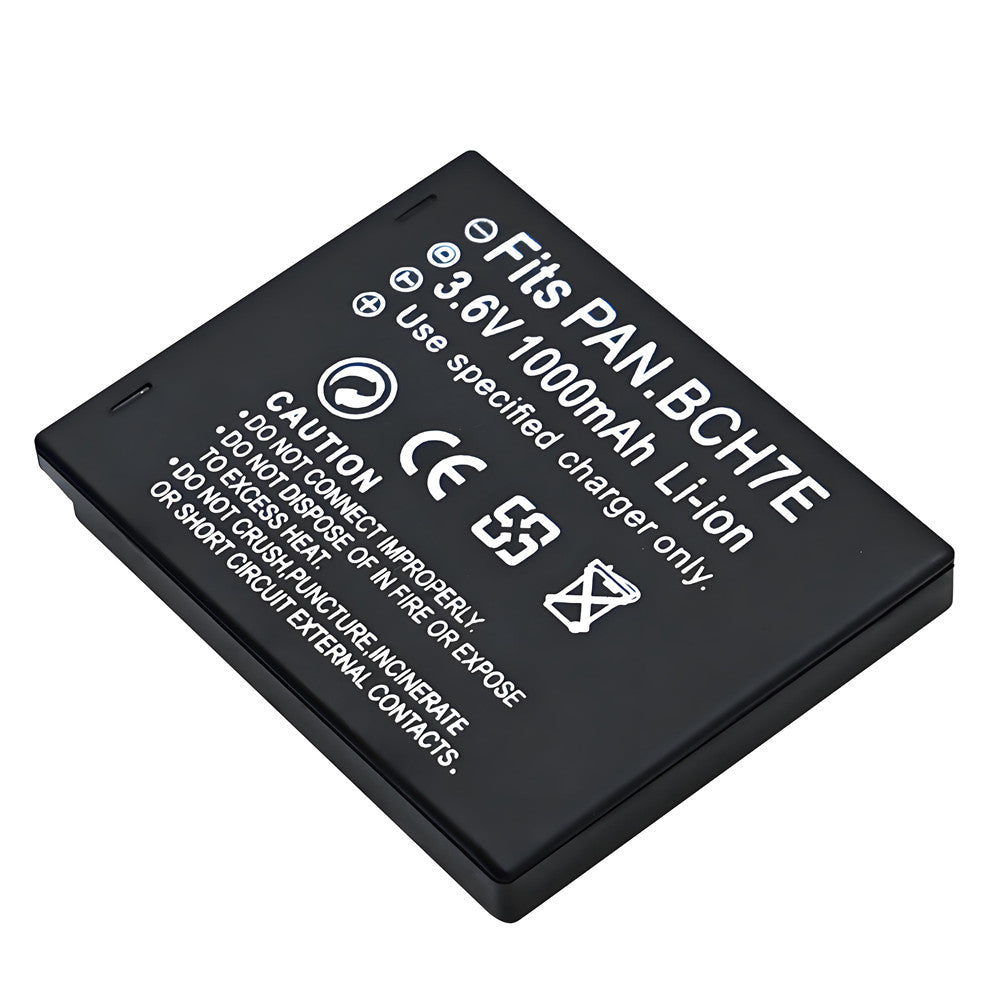 For Panasonic DMW-BCH7E Battery DMW-BCH7 DMW-BCH7PP DMC-FP1 DMCFP2 DMCFP3 1000mAh Camera Batteries