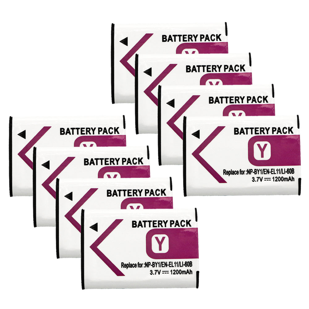 For Sony NP-BY1 Olympus LI-60B Battery Mini HDR-AZ1 1200mAh Camera Batteries