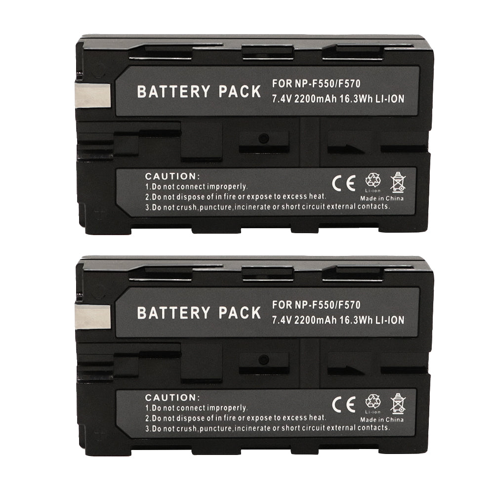 for Sony NP-F970 F750 F550 NP-F550 2200mAh Battery Camera Batteries