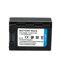 For Samsung IA-BP210E/PP, IA-BP210E, IABP210E, IA-BP210R, IABP210R Camcorder Battery HMX-F80, HMX-F80BP, HMX-F80SP 2200mAh Camera Batteries