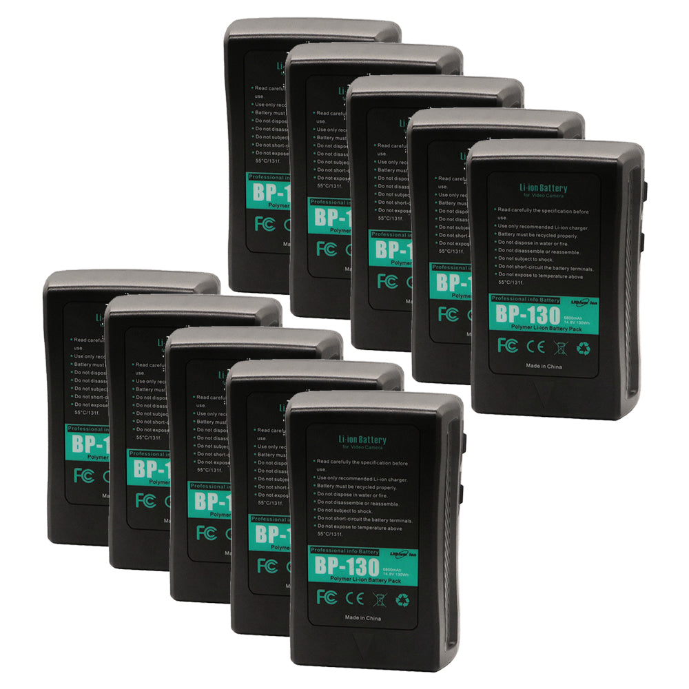 For Sony BP-130W Battery Broadcast Camera V-Mount V-Mount / V-Lock Battery BP-65H 8800mAh Camera Batteries