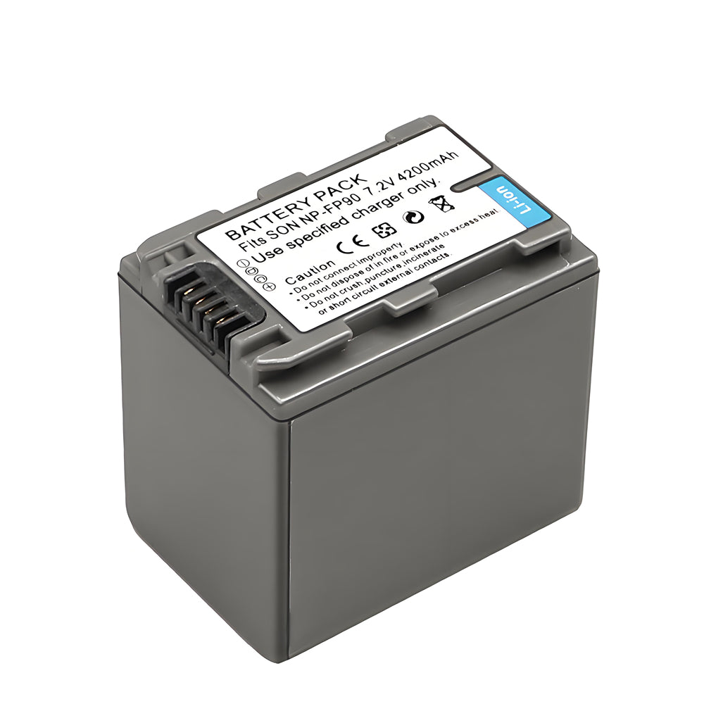 NP-FP90/FP91 Battery Compatible with Sony DCR-SR100 HDR-HC3 HDR-HC3E DCR-DVD103 4200 mAh Camera Batteries