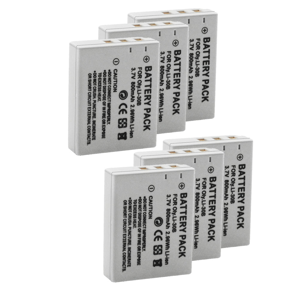For Olympus Li-30B Battery Stylus Verve Digital S, Μ-mini Digital, Μ-mini Digital S 800mAh Camera Batteries