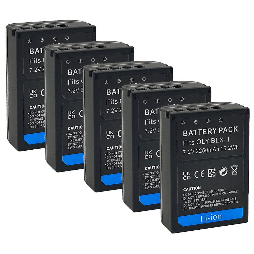 For Olympus BLX-1 Battery OM-1 OM-1 Mark II 2250mAh Camera Batteries