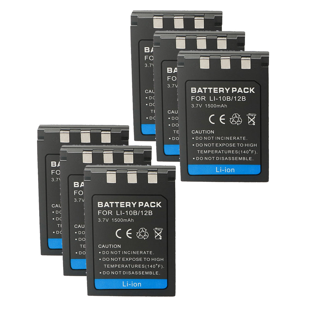 For Olympus Li-10B/12B 500mAh Battery MJU: 10, 15, Batteries