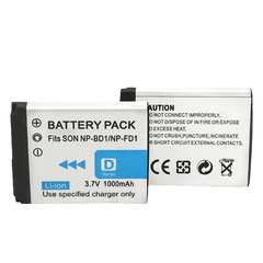 1-Pack Battery and USB Charger Replacement for Sony NP-BD1 FD1 Battery, Sony BC-CSD BC-CS3 Charger, Sony Cyber-shot DSC-TX1, Cyber-shot DSC-G3, Cyber-shot DSC-T2, Cyber-shot DSC-T70 Cameras