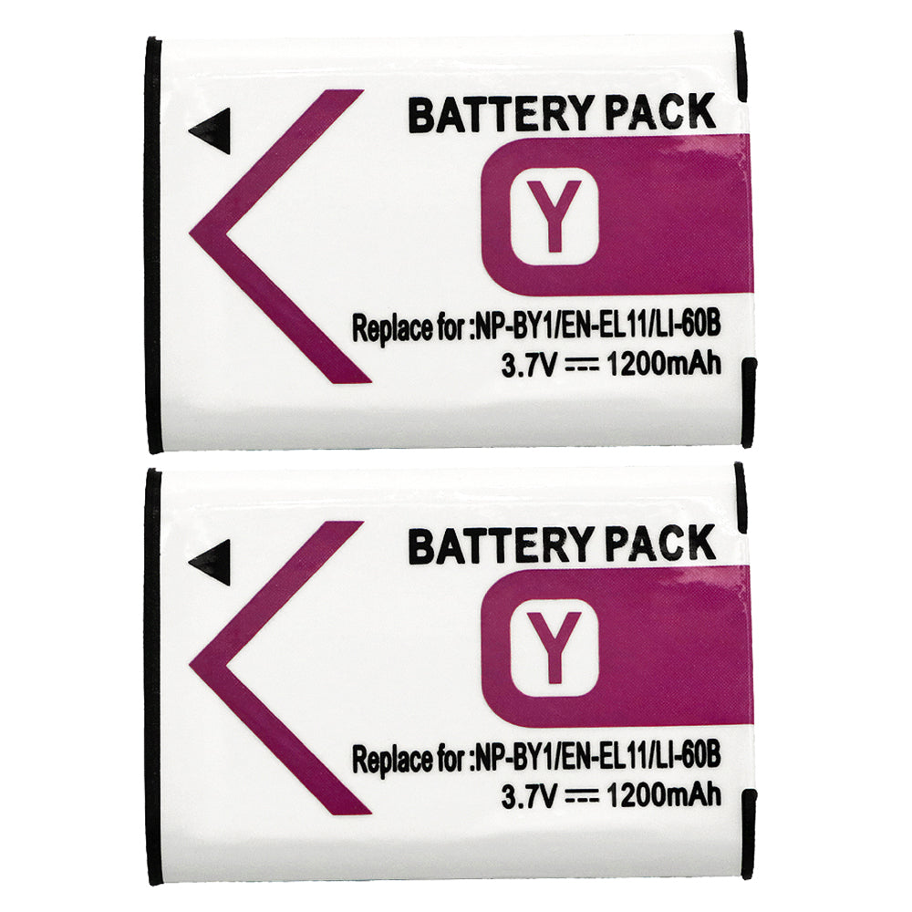 For Sony NP-BY1 Olympus LI-60B Battery Mini HDR-AZ1 1200mAh Camera Batteries
