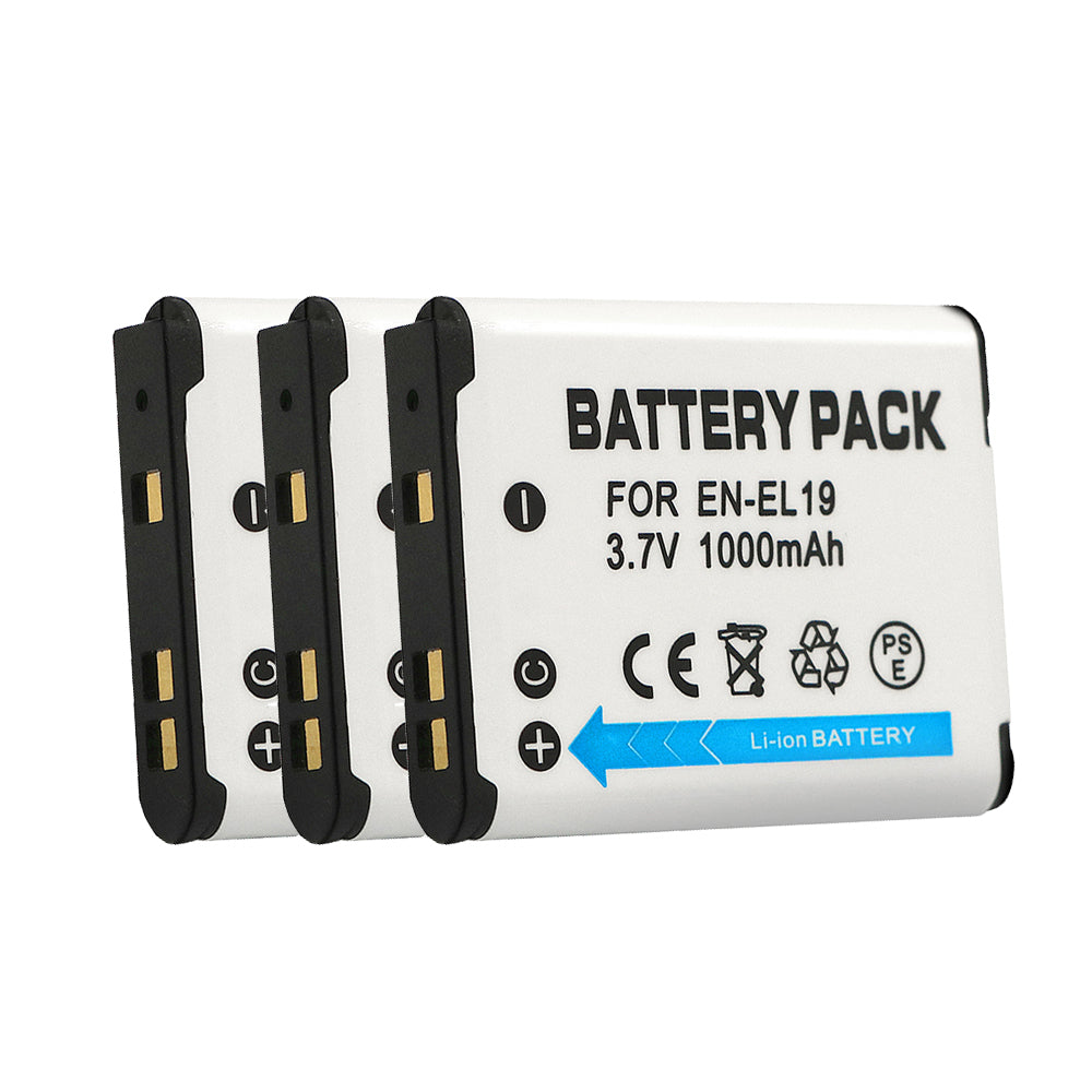 For Sony NP-BJ1 Nikon EN-EL19 Battery DSC-RX0 DSCR0 Coolpix S6700 1000mAh Camera Batteries