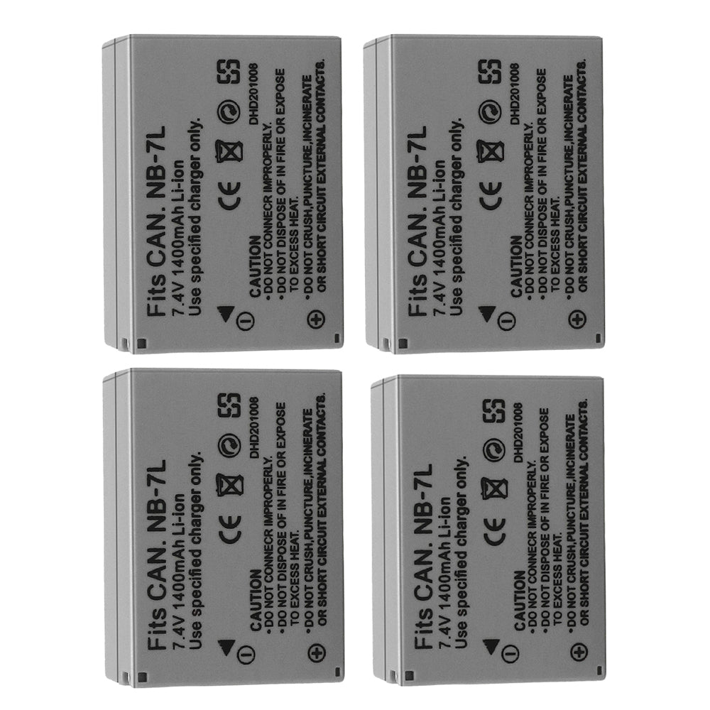 For Canon NB-7L NB7LH Battery CB-2LZE  PowerShot G10 SX30 IS 1400mAh Camera Batteries