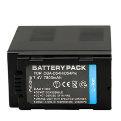 For Panasonic CGA-D54SH Battery D54D MDH2GK AC90MC DVC180B Lithium 7800mAh Camera Batteries