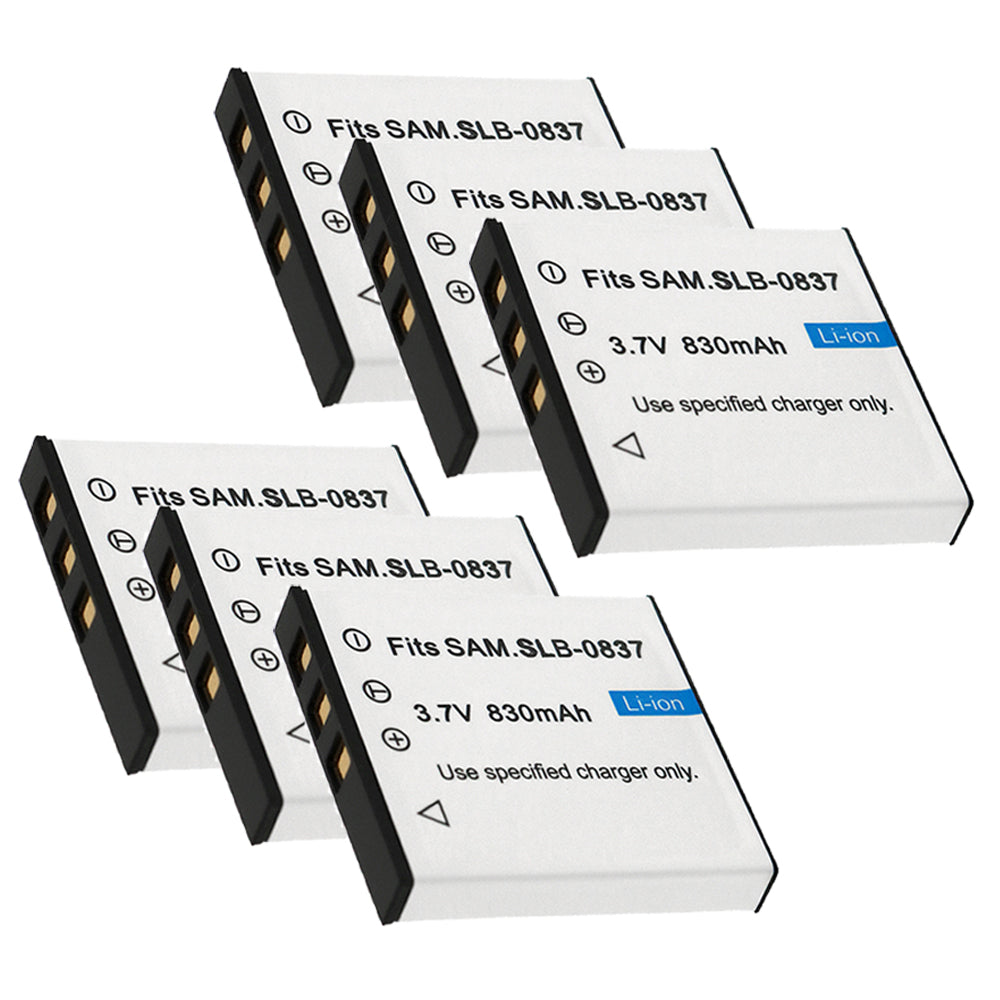 For Samsung SLB-0837 Battery Digimax i6 Digimax L50 Digimax L60 Digimax L73 Digimax L80 830mAh Camera Batteries