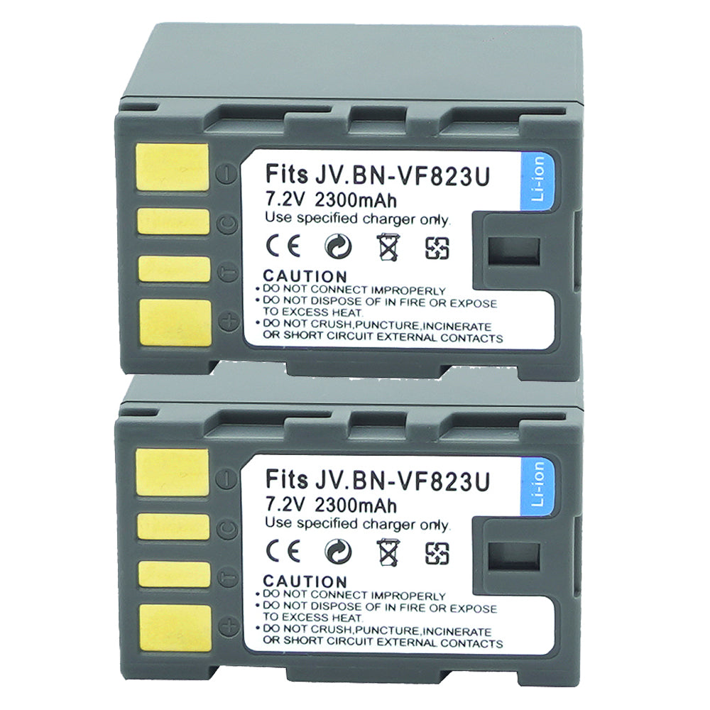 For JVC BN-VF823 BN-VF823U Battery GZ-HD300AUS, GZ-HD300B 2300mAh Camera Batteries