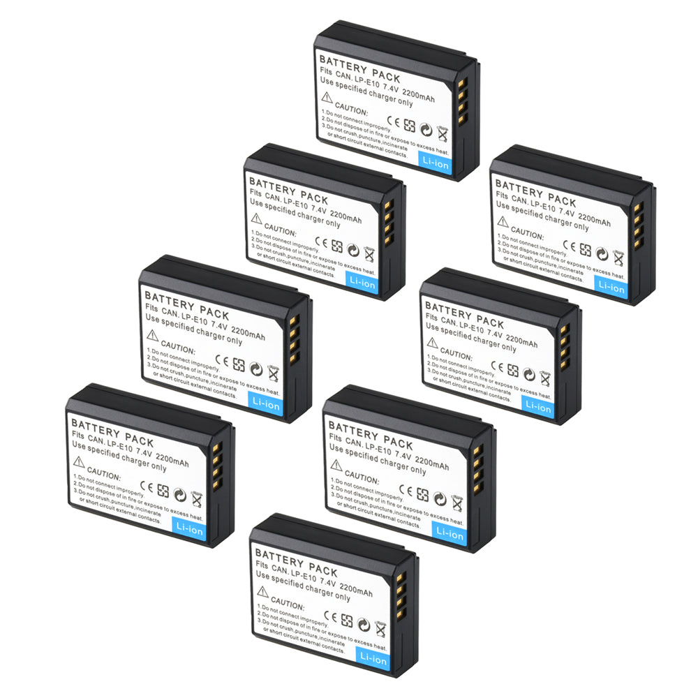 LP-E10 Battery for Canon EOS Rebel T7 T6 T5 T3 T100 2200mAh Cameras Batteries